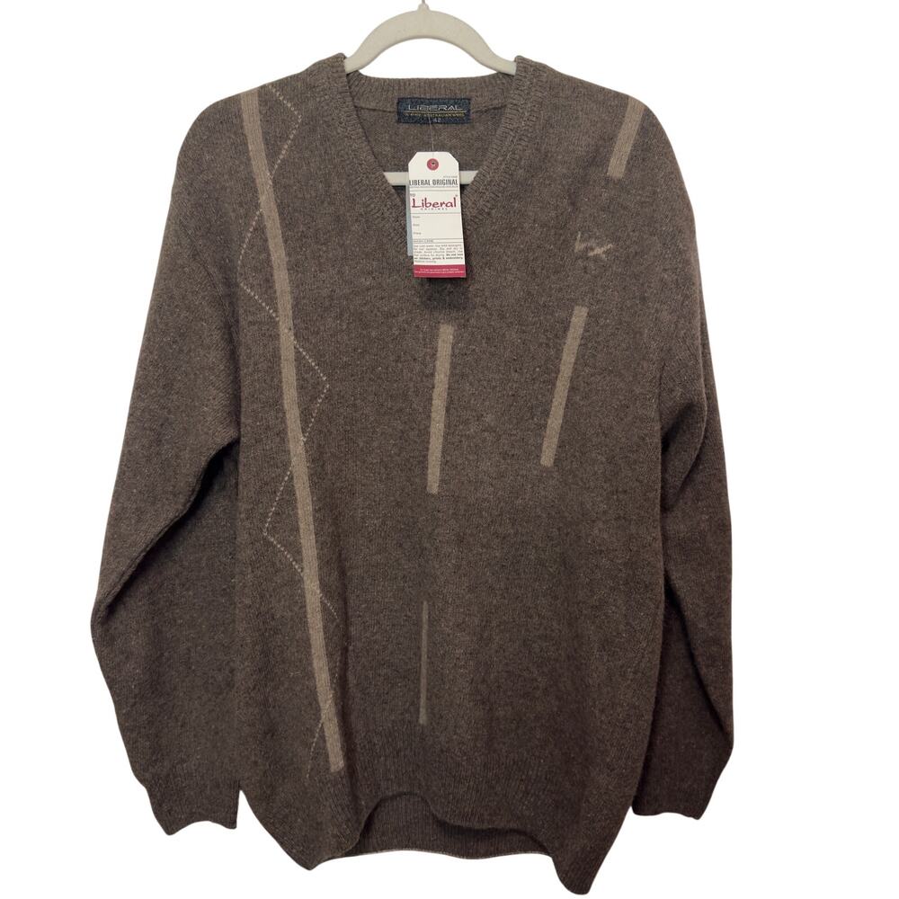 Australian Wool Sweater NWT Minimalist Darkacademia Quietluxury Oldmoney Size 42